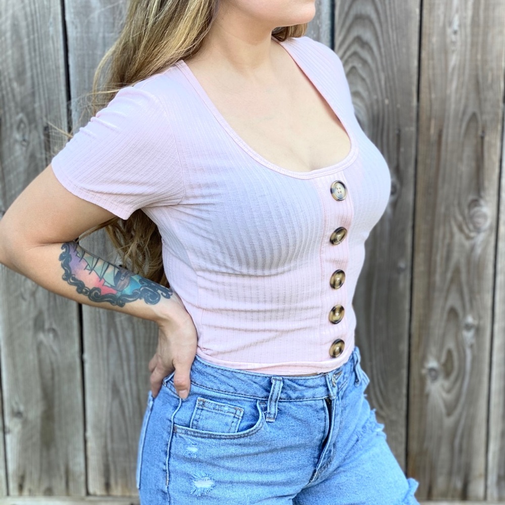 Derek Heart Crop Top Medium
